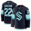 Seattle Kraken Dresy Fanatics Premium Oliver Bjorkstrand 2024-25 Navy Domácí - Pánské